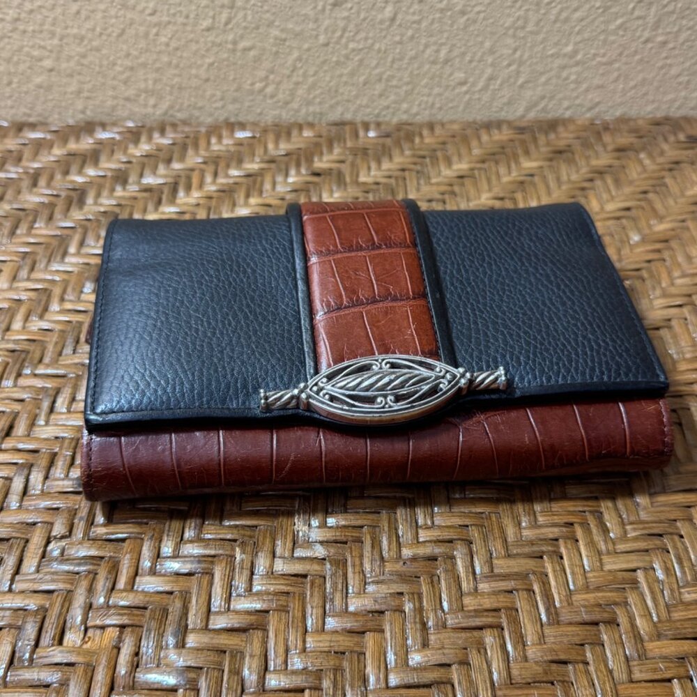 Vintage Brighton Flap Wallet/ Clutch Multiple Compartments and Slots
